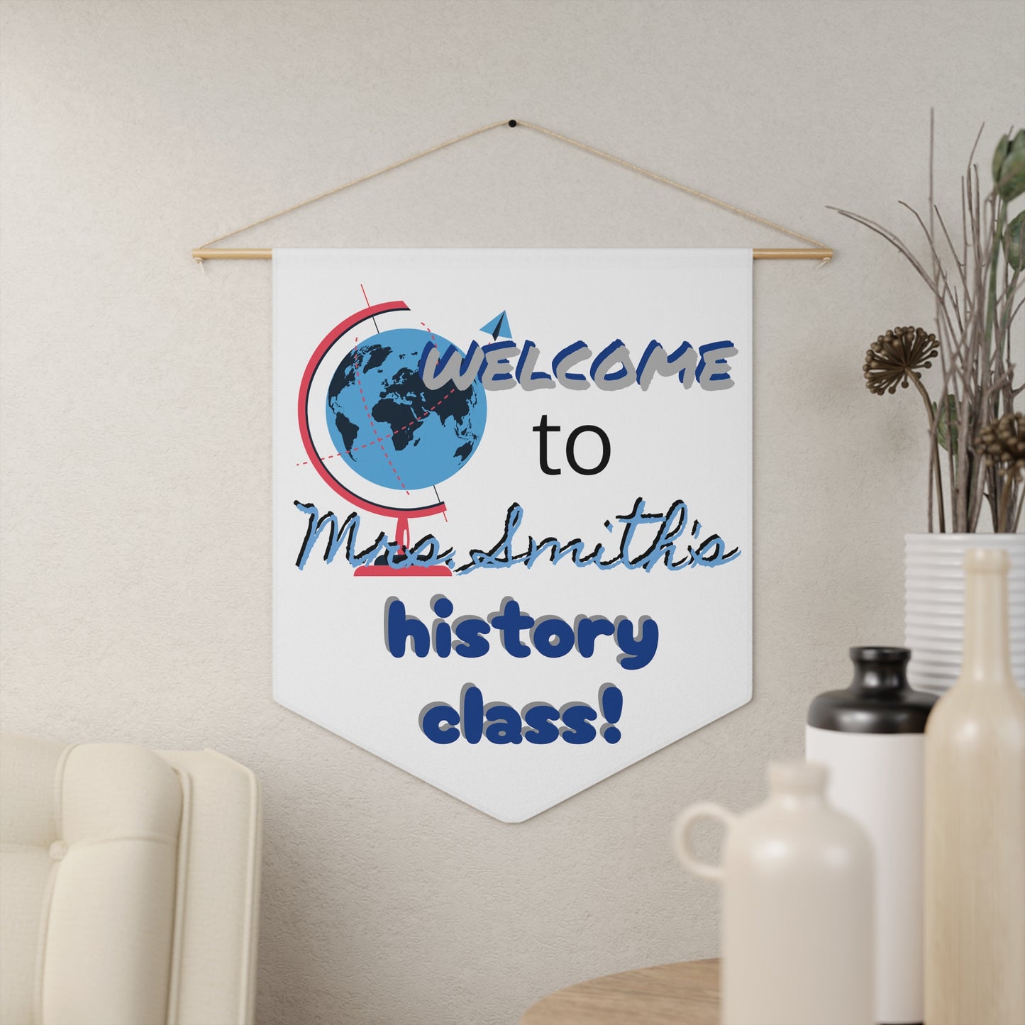 Teacher Name/Classroom Pennant