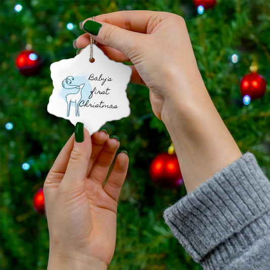 Baby's First Christmas Ceramic Ornament