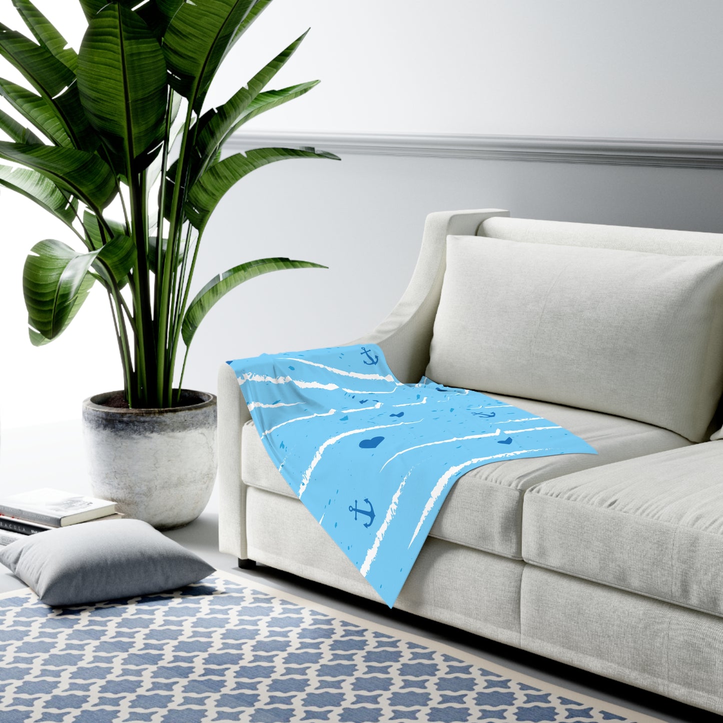 Ahoy Lil Matey Baby Swaddle Blanket